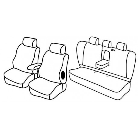 Set coprisedili Superior su misura per auto nocciola