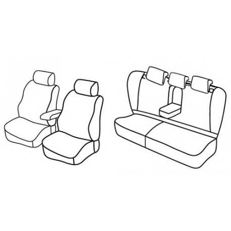 Set coprisedili Superior su misura per auto beige