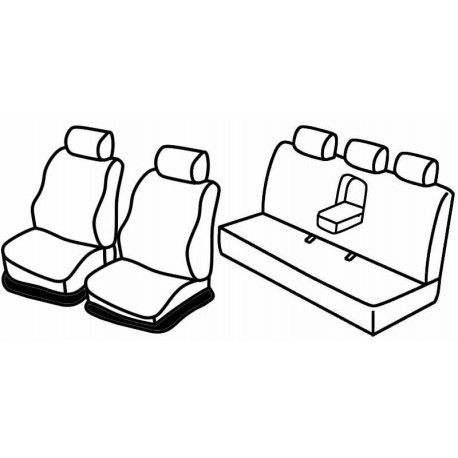 Set coprisedili Superior su misura per auto nocciola