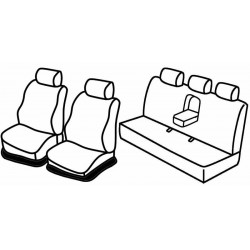 Set coprisedili Superior su misura per auto grigio - nero