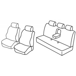 Set coprisedili Superior su misura per auto nero - grigio