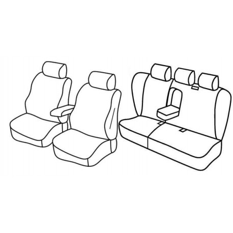 Set coprisedili Superior su misura per auto beige