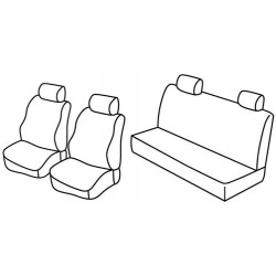 Set coprisedili Superior su misura per auto nero - grigio