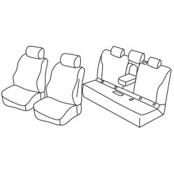 Set coprisedili Superior su misura per auto nocciola