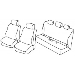 Set coprisedili Superior su misura per auto nero - grigio