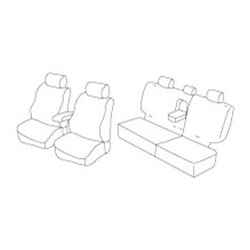 Set coprisedili Superior su misura per auto nocciola