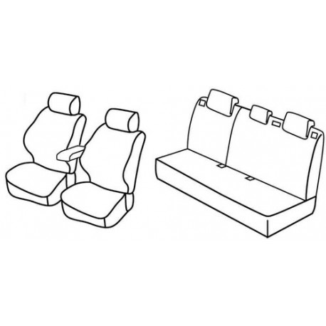 Set coprisedili Superior su misura per auto beige