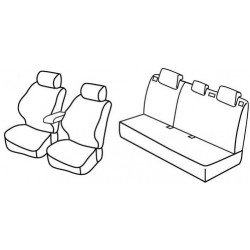 Set coprisedili Superior su misura per auto nero - grigio