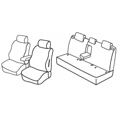 Set coprisedili Superior su misura per auto nocciola
