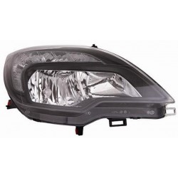 Faro proiettore H7 + H1 con motorino parabola nera passeggero - dx