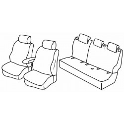 Set coprisedili Superior su misura per auto nero - blu