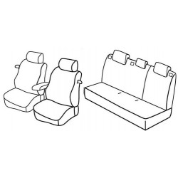 Set coprisedili Superior su misura per auto nocciola