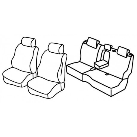 Set coprisedili Superior grigio - nero