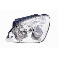 Faro proiettore H7 + H1 parabola cromata guida - sx