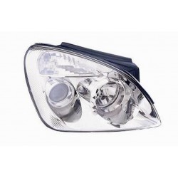 Faro proiettore H7 + H1 parabola cromata passeggero - dx