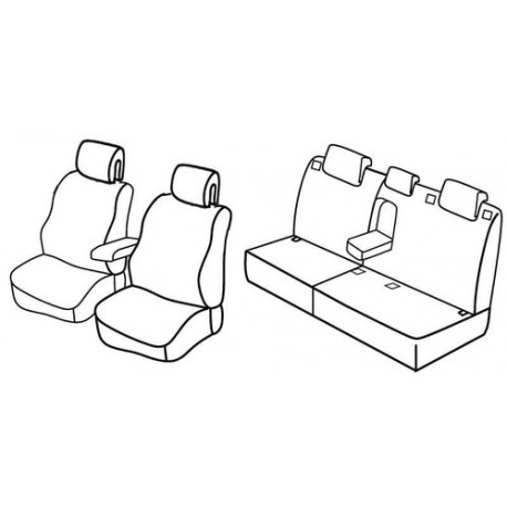 Set coprisedili Superior su misura per auto beige