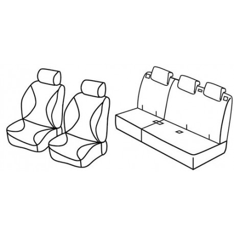 Set coprisedili Superior su misura per auto beige