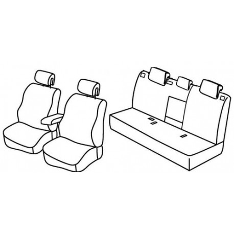 Set coprisedili Superior su misura per auto nocciola