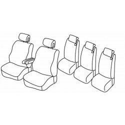 Set coprisedili Superior su misura per auto nocciola