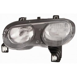 Faro proiettore H7 + H1 reg idraulica con motorino parabola nera passeggero - dx