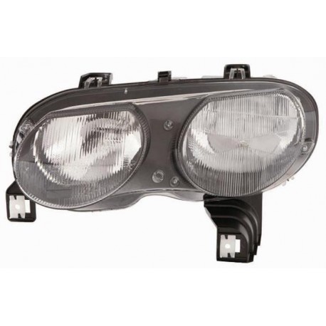 Faro proiettore H7 + H1 reg idraulica con motorino parabola nera passeggero - dx