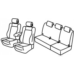 Set coprisedili Superior su misura per auto nero - grigio