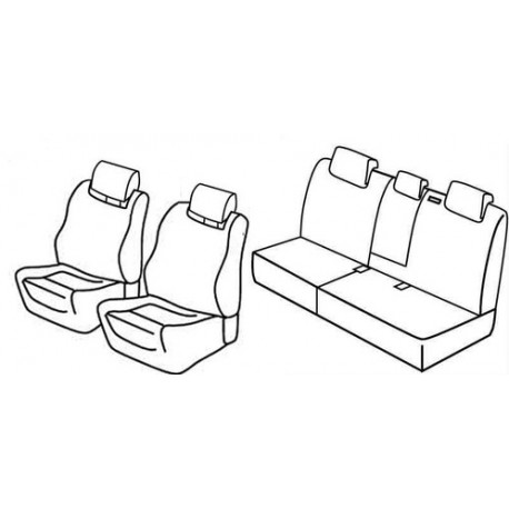 Set coprisedili Superior su misura per auto beige