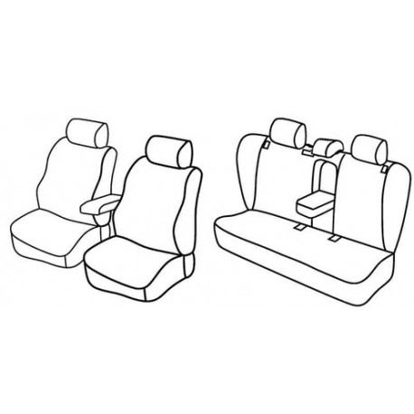 Set coprisedili Superior su misura per auto nocciola
