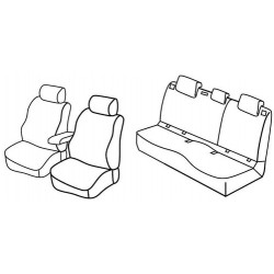 Set coprisedili Superior su misura per auto nocciola