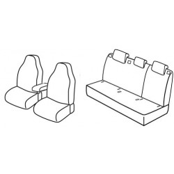 Set coprisedili Superior su misura per auto nocciola
