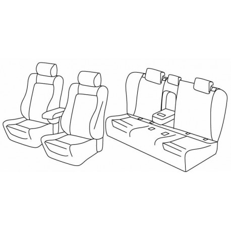 Set coprisedili Superior su misura per auto beige