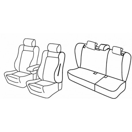 Set coprisedili Superior su misura per auto beige