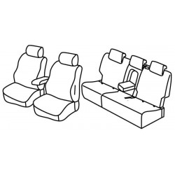 Set coprisedili Superior grigio - nero