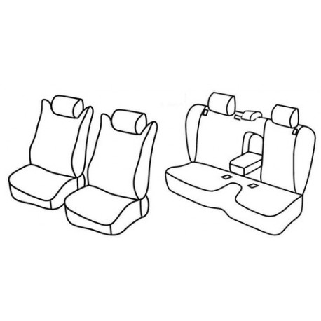 Set coprisedili Superior su misura per auto beige