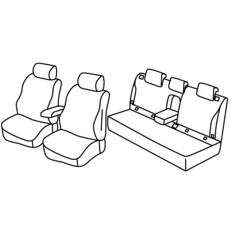Set coprisedili Superior su misura per auto nocciola
