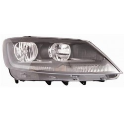 Faro proiettore H7 + H15 con motorino parabola nera passeggero - dx