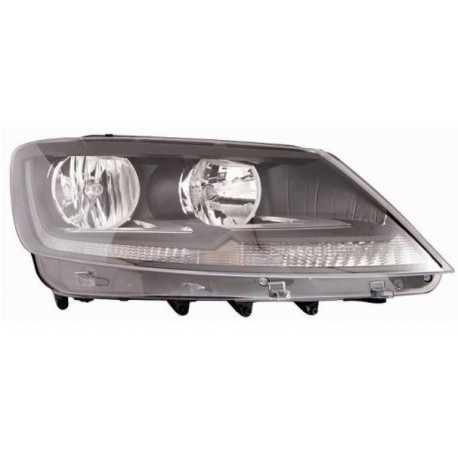 Faro proiettore H7 + H15 con motorino parabola nera passeggero - dx