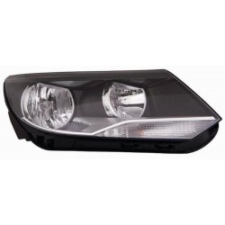 Faro proiettore H7 + H15 con motorino parabola nera passeggero - dx