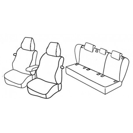 Set coprisedili Superior su misura per auto nocciola