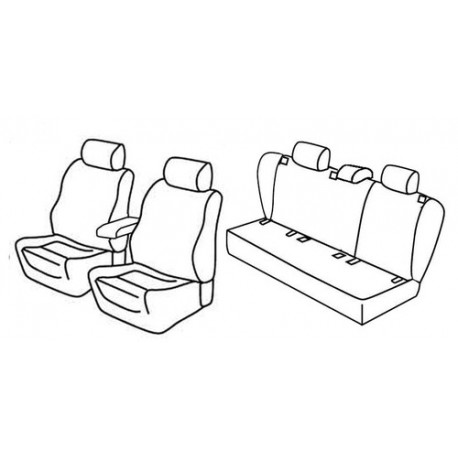 Set coprisedili Superior su misura per auto nocciola
