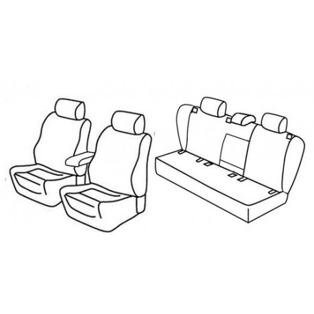 Set coprisedili Superior su misura per auto beige