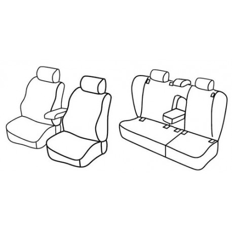 Set coprisedili Superior su misura per auto nocciola