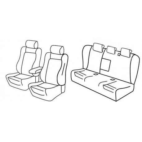 Set coprisedili Superior su misura per auto nocciola