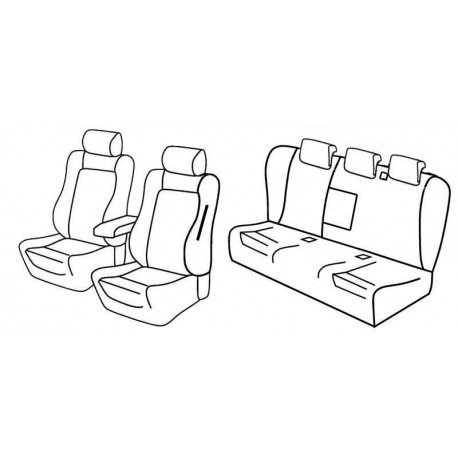 Set coprisedili Superior su misura per auto beige