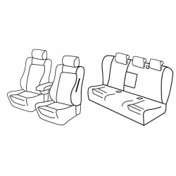 Set coprisedili Superior su misura per auto nero - grigio