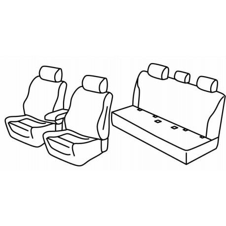 Set coprisedili Superior su misura per auto beige