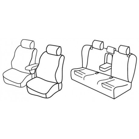 Set coprisedili Superior su misura per auto nocciola