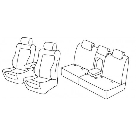 Set coprisedili Superior su misura per auto beige