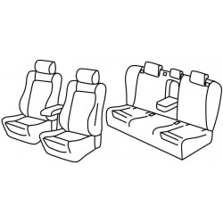 Set coprisedili Superior su misura per auto nocciola