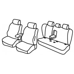 Set coprisedili Superior su misura per auto nocciola